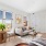 studio apartment living area with couch and table